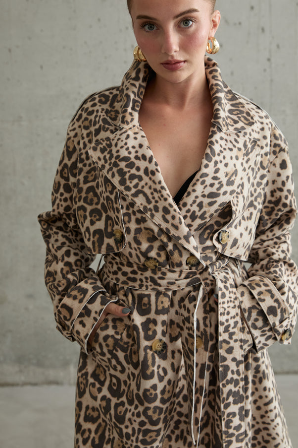 Leopard Print Coat