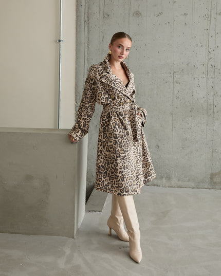 Leopard Print Coat