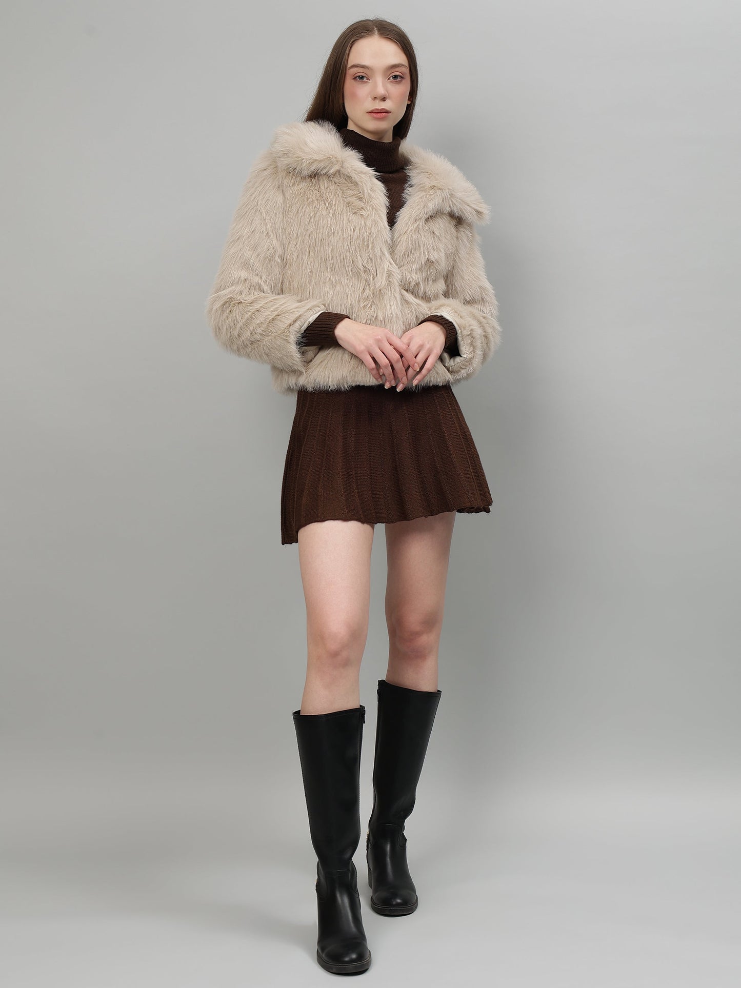 Gaiia Cosy Fur Cropped Jacket