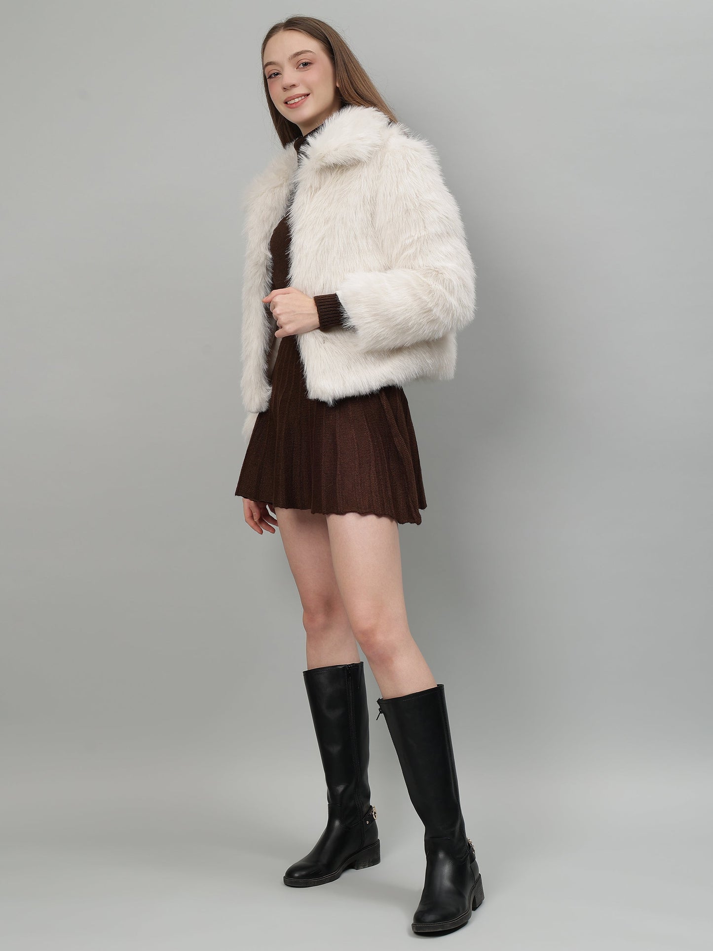 Gaiia Cosy Fur Cropped Jacket