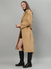 Gaiia Solid Colour Single Breasted Coat