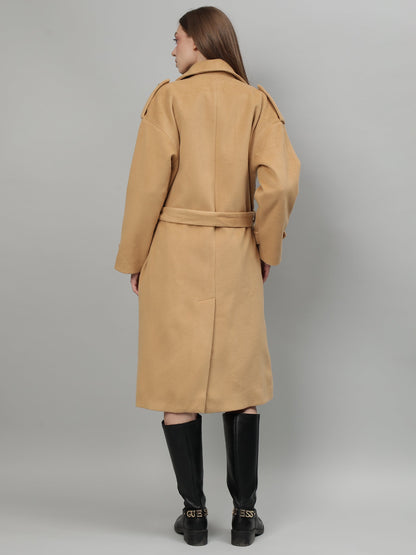 Gaiia Solid Colour Single Breasted Coat