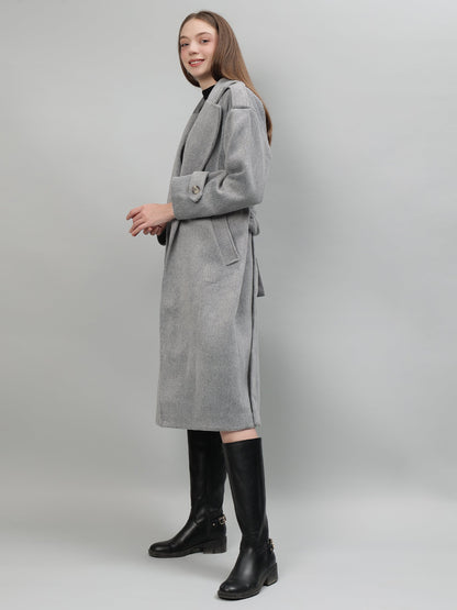 Gaiia Solid Colour Single Breasted Coat
