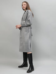 Gaiia Solid Colour Single Breasted Coat