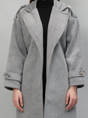 Gaiia Solid Colour Single Breasted Coat