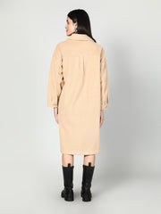 Gaiia Women Solid Colour Collared Neck Wool Coat