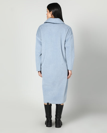 Solid Colour Plush Woolen Coat