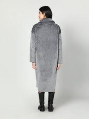 Gaiia Solid Colour Plush Woolen Coat