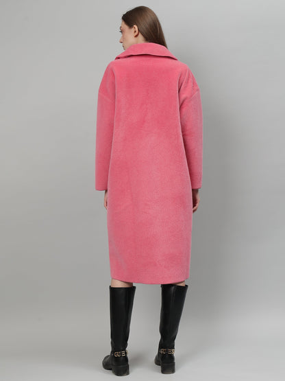 Gaiia Solid Colour Plush Woolen Coat