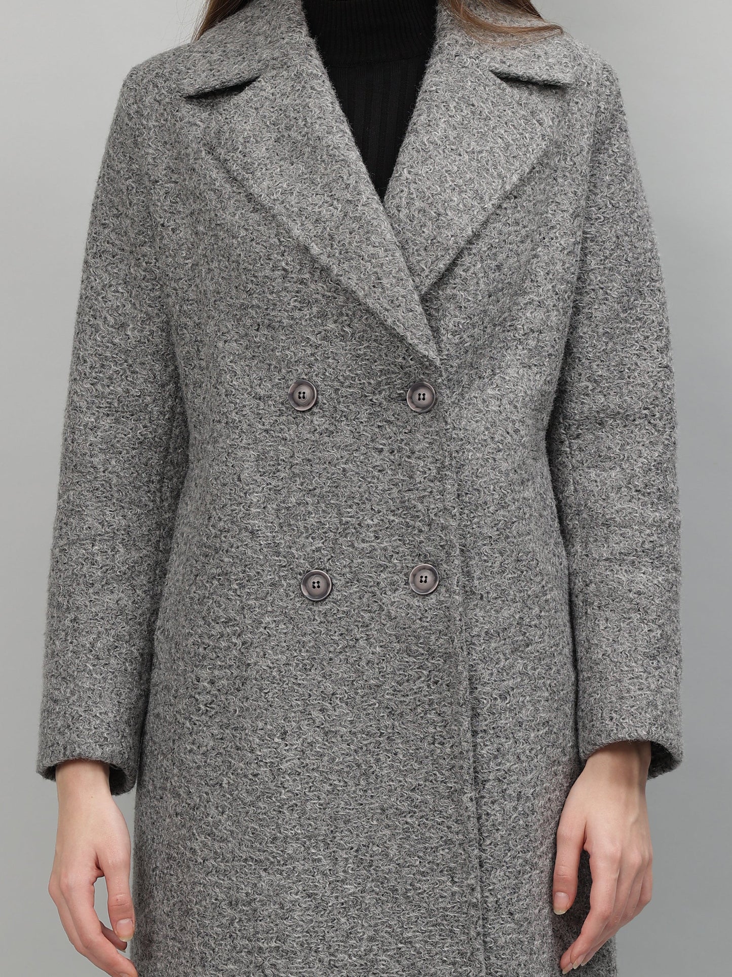 Gaiia Tie Belt Twill Winter Coat