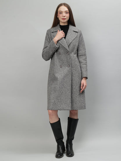 Gaiia Tie Belt Twill Winter Coat