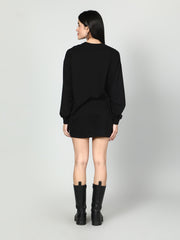 Women Embellished Full Sleeves Sweatshirt