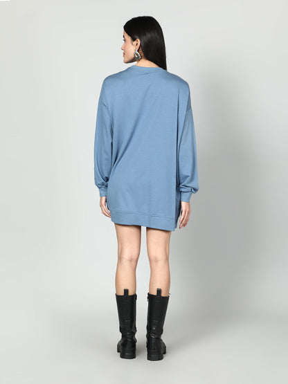 Gaiia Women Embellished Full Sleeves Sweatshirt