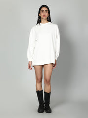 Women Embellished Full Sleeves Sweatshirt