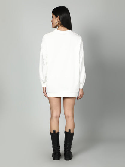 Gaiia Women Embellished Full Sleeves Sweatshirt