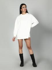 Women Embellished Full Sleeves Sweatshirt