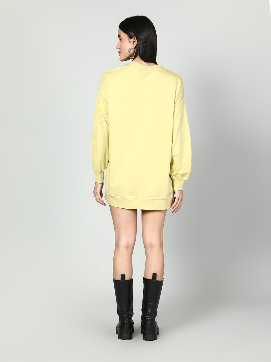 Gaiia Women Embellished Full Sleeves Sweatshirt