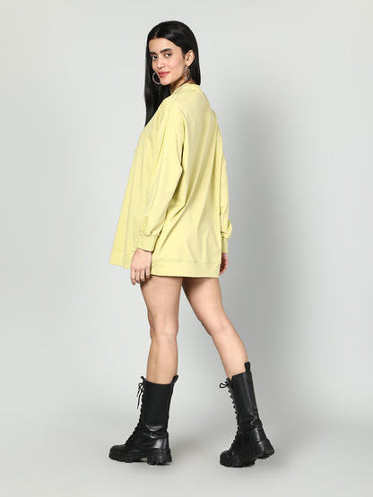 Gaiia Women Embellished Full Sleeves Sweatshirt