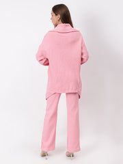 Gaiia Full Sleeves Solid Zipper Co-Ord Set