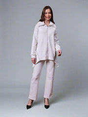 Gaiia Full Sleeves Solid Zipper Co-Ord Set