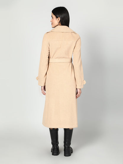 Gaiia Single Breasted Solid Colour Zipper Coat