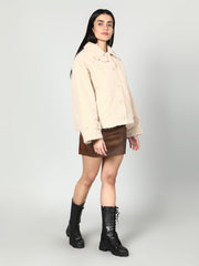 Women Woolen Fluffy Jacket