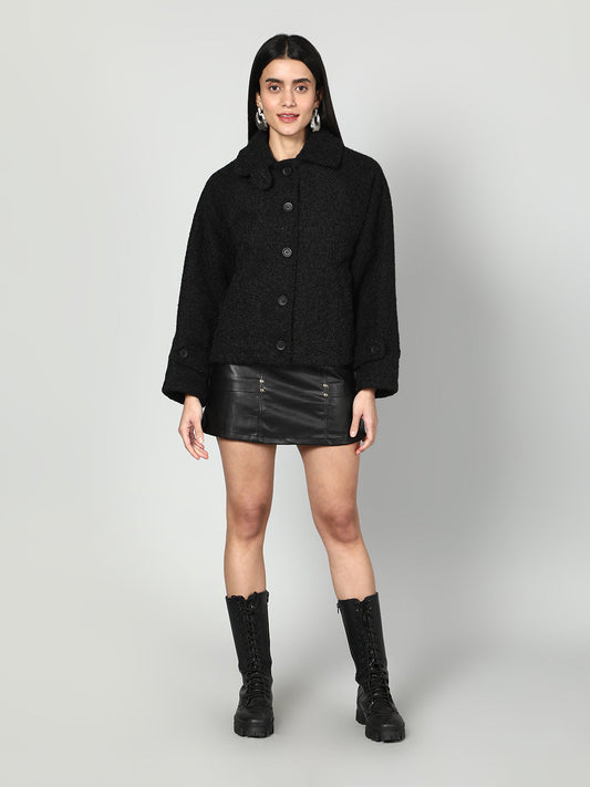 Gaiia Women Woolen Fluffy Jacket