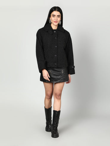 Gaiia Women Woolen Fluffy Jacket