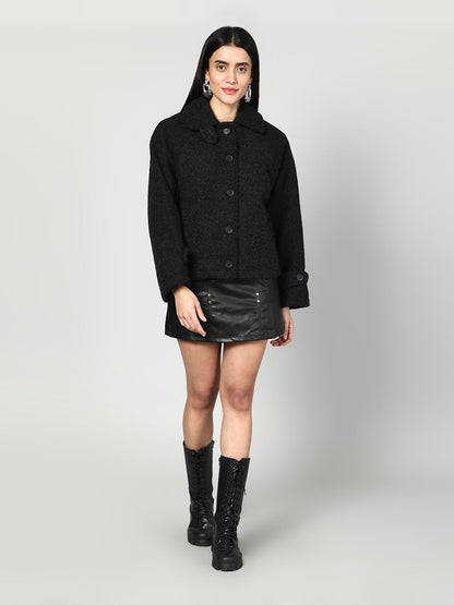 Gaiia Women Woolen Fluffy Jacket