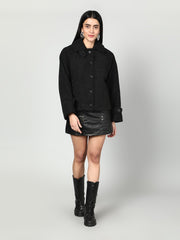 Gaiia Women Woolen Fluffy Jacket