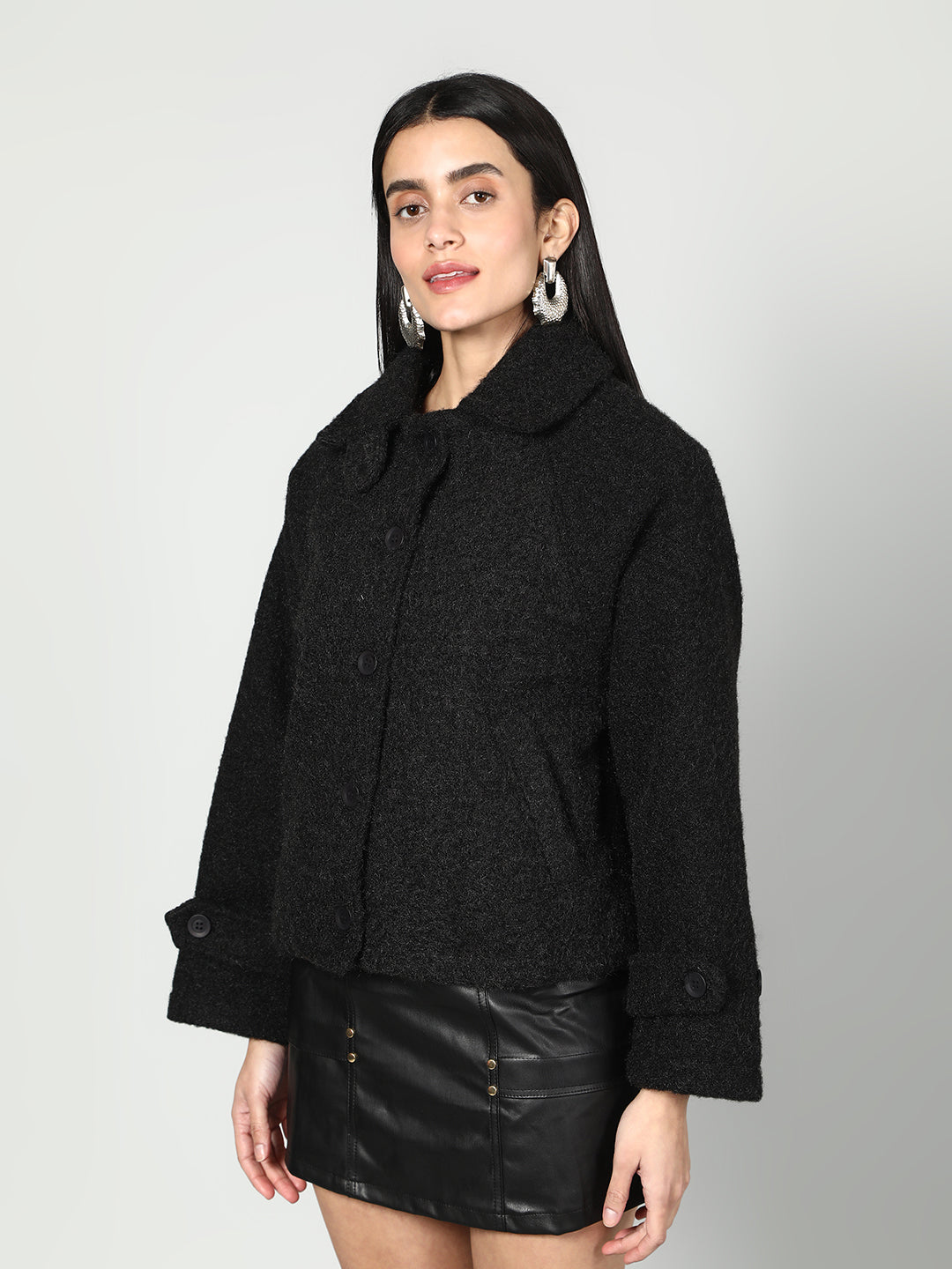 Gaiia Women Woolen Fluffy Jacket