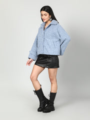 Women Woolen Fluffy Jacket