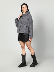 Women Woolen Fluffy Jacket