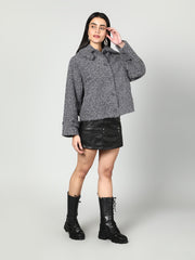 Women Woolen Fluffy Jacket