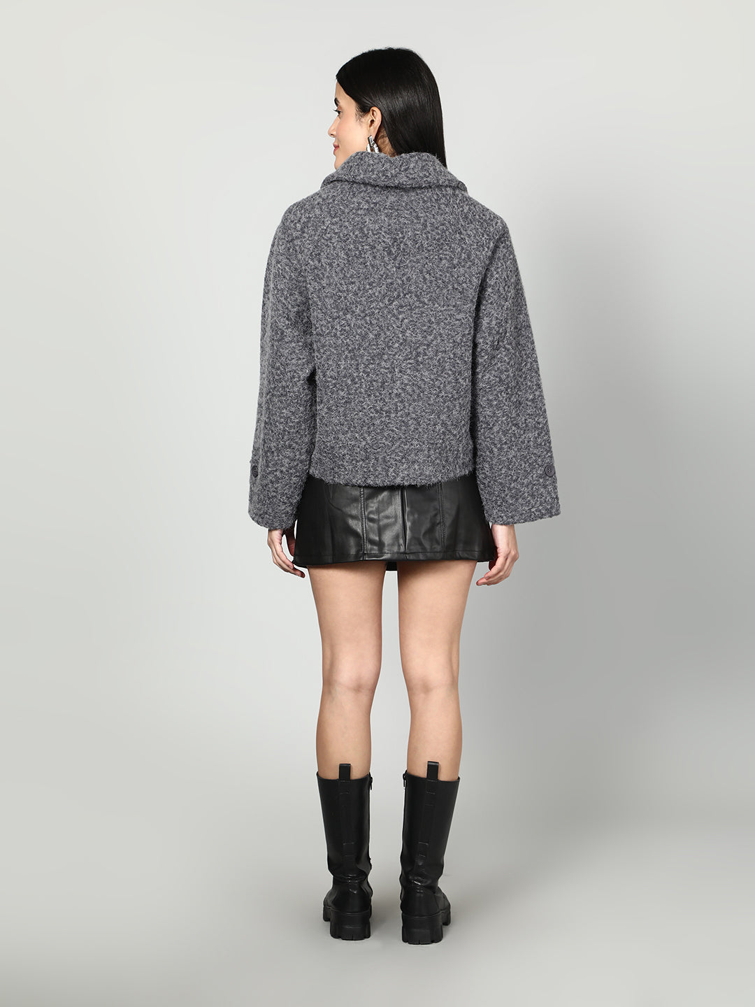 Gaiia Women Woolen Fluffy Jacket