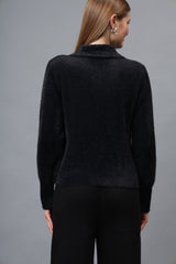 Gaiia Women Woolen Zipper Cardigan