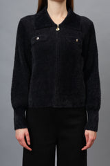 Gaiia Women Woolen Zipper Cardigan