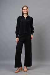 Gaiia Women Woolen Zipper Cardigan