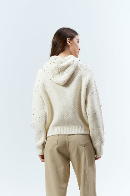 Gaiia Women Winter Embellished Hoodie