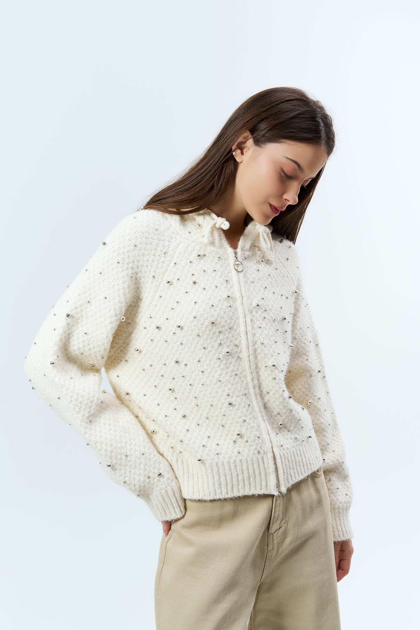 Gaiia Women Winter Embellished Hoodie