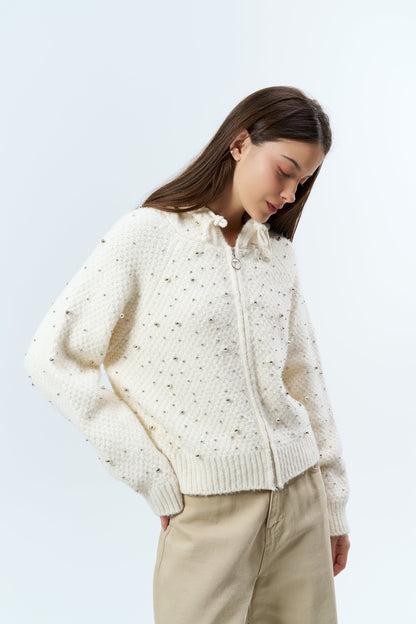 Gaiia Women Winter Embellished Hoodie