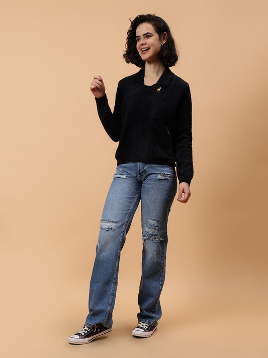 Gaiia Women Stylish Winter Warm Fur Jacket