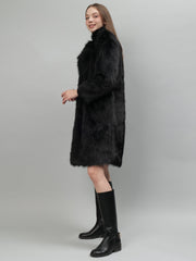 Gaiia Women Soft Fluffy Faux Fur Long Jacket