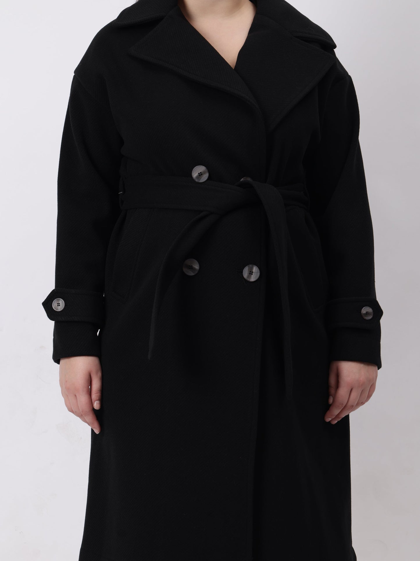 Gaiia Women Woolen Winter Double Breasted Coat