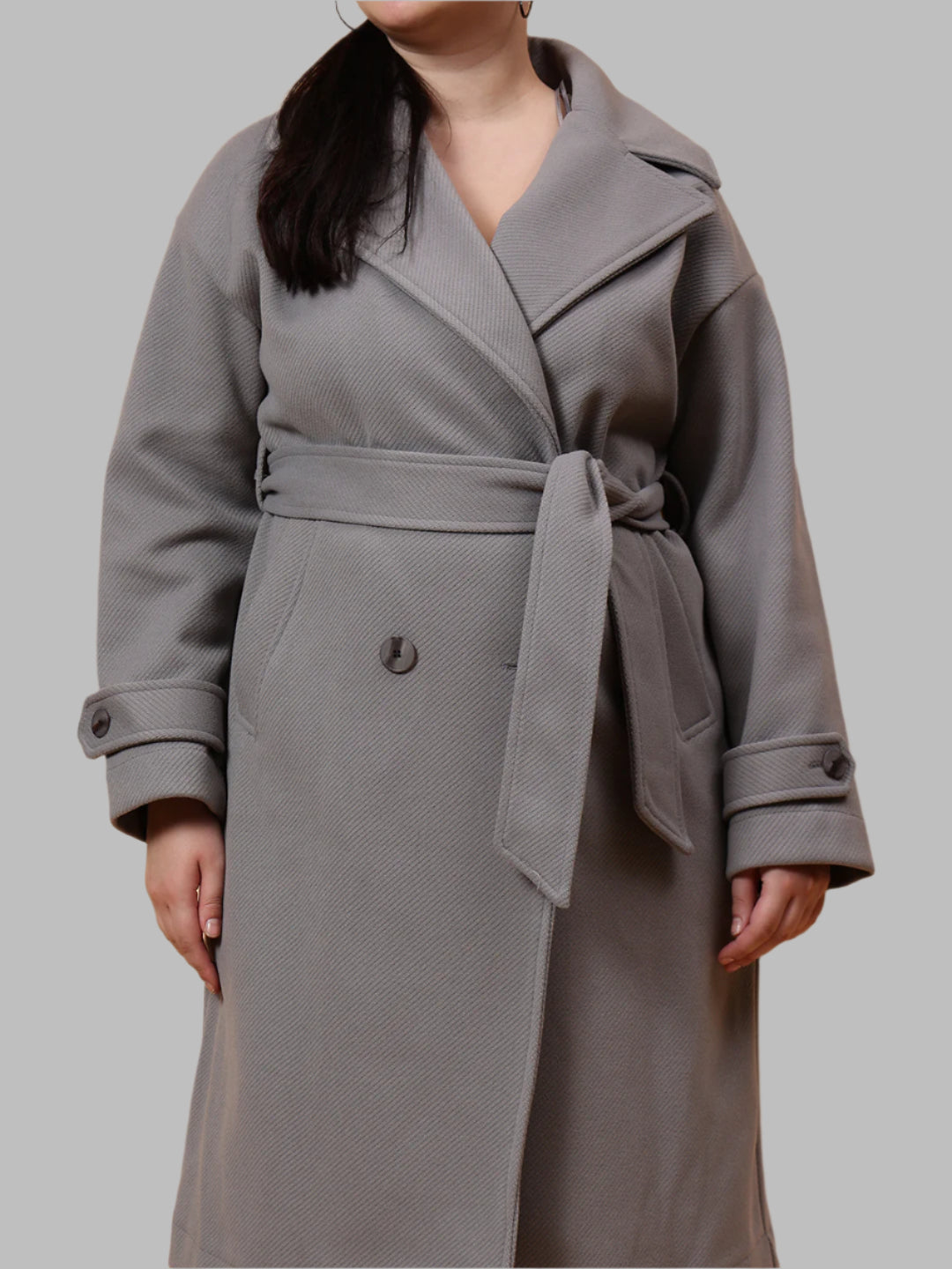 Gaiia Women Woolen Winter Double Breasted Coat