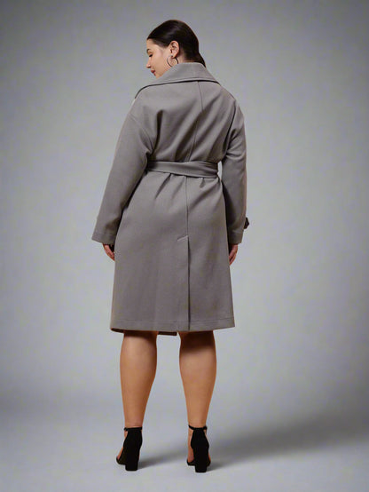 Gaiia Women Woolen Winter Double Breasted Coat