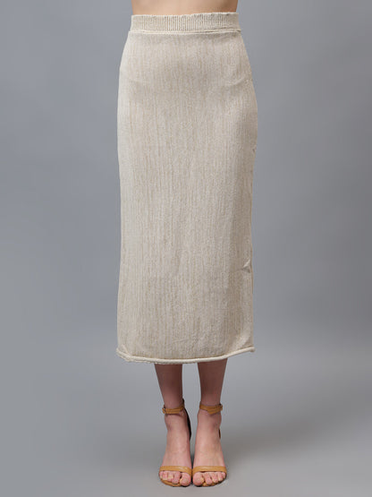 Gaiia Self Shimmer Skirt Co-Ord Set