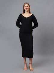 Gaiia Self Shimmer Skirt Co-Ord Set