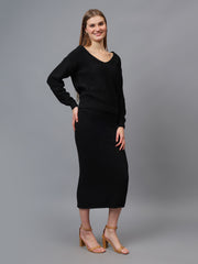 Self Shimmer Skirt Co-Ord Set