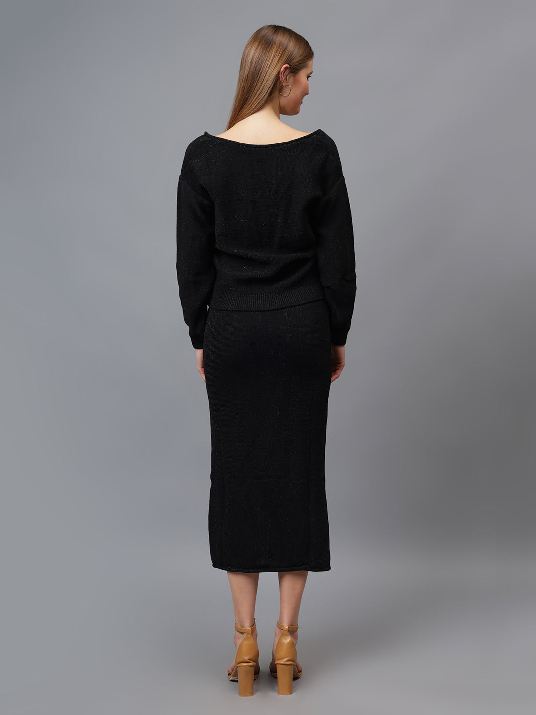 Gaiia Self Shimmer Skirt Co-Ord Set